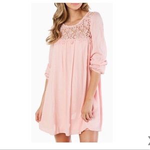 Jeanna Shift Dress in Pink